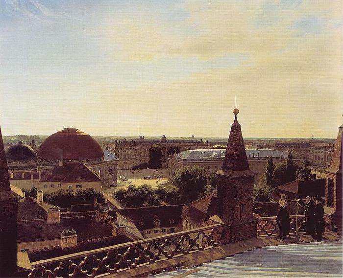 Eduard Gaertner Panorama of Berlin oil painting picture
